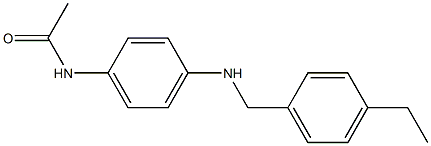 N-(4-{[(4-ethylphenyl)methyl]amino}phenyl)acetamide 结构式