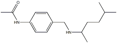 N-(4-{[(5-methylhexan-2-yl)amino]methyl}phenyl)acetamide 结构式