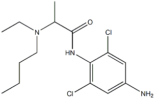 N-(4-amino-2,6-dichlorophenyl)-2-[butyl(ethyl)amino]propanamide 结构式