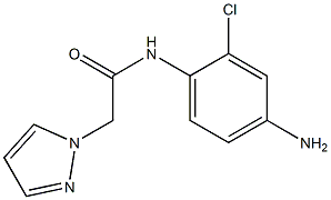 N-(4-amino-2-chlorophenyl)-2-(1H-pyrazol-1-yl)acetamide 结构式