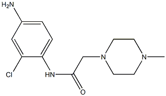 N-(4-amino-2-chlorophenyl)-2-(4-methylpiperazin-1-yl)acetamide 结构式