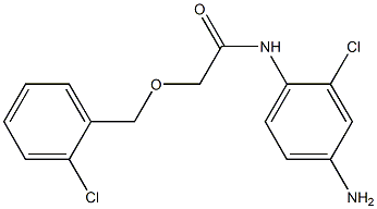 N-(4-amino-2-chlorophenyl)-2-[(2-chlorophenyl)methoxy]acetamide 结构式