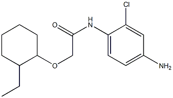 N-(4-amino-2-chlorophenyl)-2-[(2-ethylcyclohexyl)oxy]acetamide 结构式