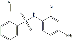 N-(4-amino-2-chlorophenyl)-2-cyanobenzene-1-sulfonamide 结构式