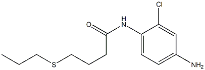 N-(4-amino-2-chlorophenyl)-4-(propylsulfanyl)butanamide 结构式