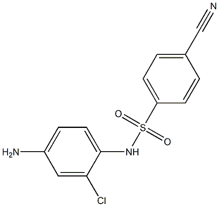 N-(4-amino-2-chlorophenyl)-4-cyanobenzene-1-sulfonamide 结构式