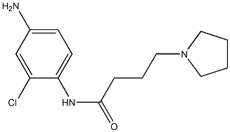 N-(4-amino-2-chlorophenyl)-4-pyrrolidin-1-ylbutanamide 结构式