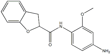 N-(4-amino-2-methoxyphenyl)-2,3-dihydro-1-benzofuran-2-carboxamide 结构式