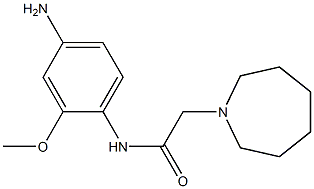 N-(4-amino-2-methoxyphenyl)-2-azepan-1-ylacetamide 结构式