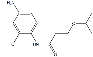 N-(4-amino-2-methoxyphenyl)-3-(propan-2-yloxy)propanamide 结构式