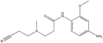 N-(4-amino-2-methoxyphenyl)-3-[(2-cyanoethyl)(methyl)amino]propanamide 结构式