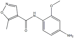 N-(4-amino-2-methoxyphenyl)-5-methylisoxazole-4-carboxamide 结构式
