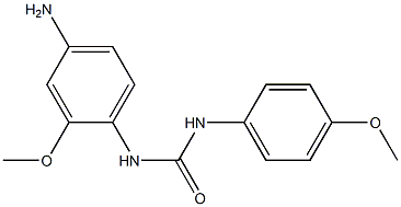 N-(4-amino-2-methoxyphenyl)-N'-(4-methoxyphenyl)urea 结构式