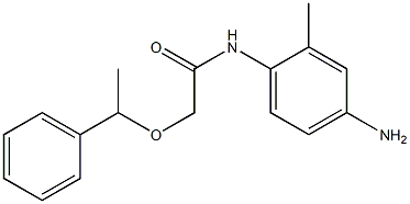 N-(4-amino-2-methylphenyl)-2-(1-phenylethoxy)acetamide 结构式