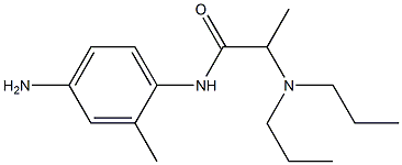 N-(4-amino-2-methylphenyl)-2-(dipropylamino)propanamide 结构式