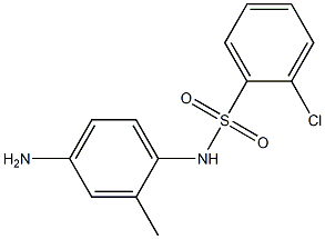 N-(4-amino-2-methylphenyl)-2-chlorobenzene-1-sulfonamide 结构式