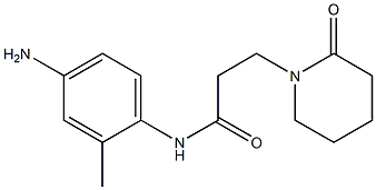 N-(4-amino-2-methylphenyl)-3-(2-oxopiperidin-1-yl)propanamide 结构式