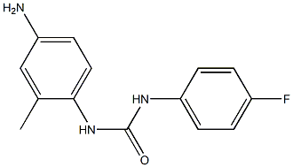 N-(4-amino-2-methylphenyl)-N'-(4-fluorophenyl)urea 结构式