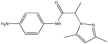 N-(4-aminophenyl)-2-(3,5-dimethyl-1H-pyrazol-1-yl)propanamide 结构式