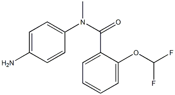 N-(4-aminophenyl)-2-(difluoromethoxy)-N-methylbenzamide 结构式