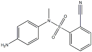 N-(4-aminophenyl)-2-cyano-N-methylbenzene-1-sulfonamide 结构式