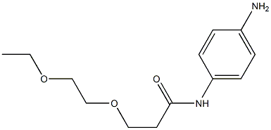 N-(4-aminophenyl)-3-(2-ethoxyethoxy)propanamide 结构式