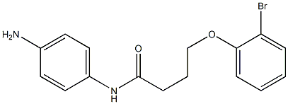 N-(4-aminophenyl)-4-(2-bromophenoxy)butanamide 结构式