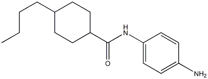 N-(4-aminophenyl)-4-butylcyclohexane-1-carboxamide 结构式