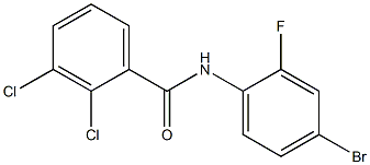 N-(4-bromo-2-fluorophenyl)-2,3-dichlorobenzamide 结构式