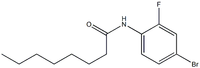 N-(4-bromo-2-fluorophenyl)octanamide 结构式