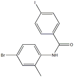 N-(4-bromo-2-methylphenyl)-4-iodobenzamide 结构式