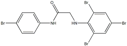 N-(4-bromophenyl)-2-[(2,4,6-tribromophenyl)amino]acetamide 结构式