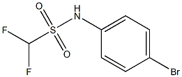 N-(4-bromophenyl)difluoromethanesulfonamide 结构式