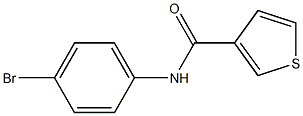 N-(4-bromophenyl)thiophene-3-carboxamide 结构式