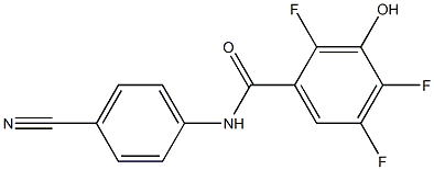 N-(4-cyanophenyl)-2,4,5-trifluoro-3-hydroxybenzamide 结构式
