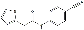 N-(4-cyanophenyl)-2-thien-2-ylacetamide 结构式