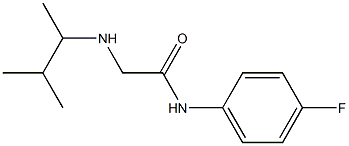 N-(4-fluorophenyl)-2-[(3-methylbutan-2-yl)amino]acetamide 结构式