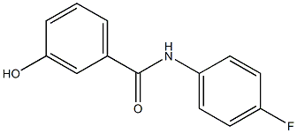 N-(4-fluorophenyl)-3-hydroxybenzamide 结构式
