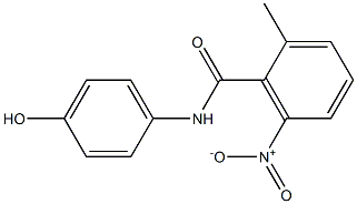 N-(4-hydroxyphenyl)-2-methyl-6-nitrobenzamide 结构式