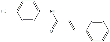 N-(4-hydroxyphenyl)-3-phenylprop-2-enamide 结构式