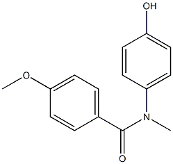 N-(4-hydroxyphenyl)-4-methoxy-N-methylbenzamide 结构式