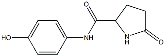 N-(4-hydroxyphenyl)-5-oxopyrrolidine-2-carboxamide 结构式