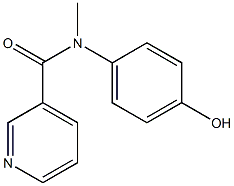 N-(4-hydroxyphenyl)-N-methylpyridine-3-carboxamide 结构式