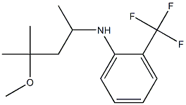 N-(4-methoxy-4-methylpentan-2-yl)-2-(trifluoromethyl)aniline 结构式