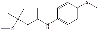 N-(4-methoxy-4-methylpentan-2-yl)-4-(methylsulfanyl)aniline 结构式