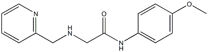 N-(4-methoxyphenyl)-2-[(pyridin-2-ylmethyl)amino]acetamide 结构式