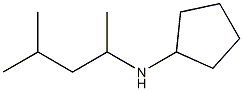 N-(4-methylpentan-2-yl)cyclopentanamine 结构式