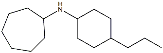 N-(4-propylcyclohexyl)cycloheptanamine 结构式