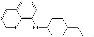 N-(4-propylcyclohexyl)quinolin-8-amine 结构式