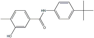 N-(4-tert-butylphenyl)-3-hydroxy-4-methylbenzamide 结构式